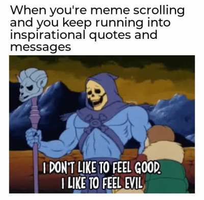 No time to feel good