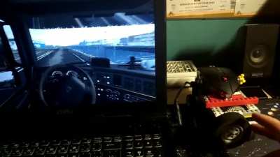 Few days back i made a Lego steering wheel conversion for my mouse and tbh, it works better then I expected :D It's more fun playing like this for me and backing up trailers is easy job as well with it :)