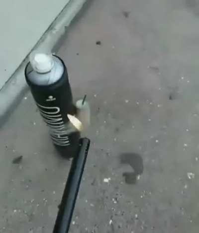 Can exploded a little more than he expected.