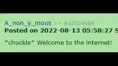 Welcome to the internet