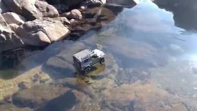 Land Rover on ice