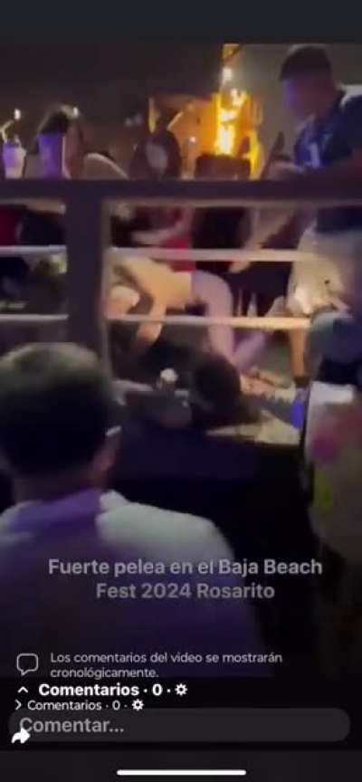 Baja beach fest fight (sensitive content)