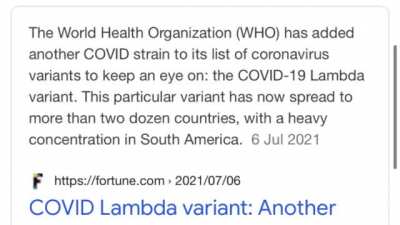 Just found out about this new covid variant and it reminded me of something