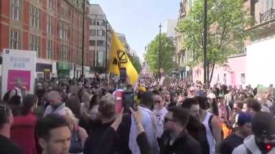Anti-lockdown protest in London