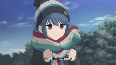 Fight the pizza, Rin! [Yuru Camp S2]