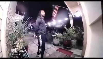 Richard Sherman trying to break down his father in law's door