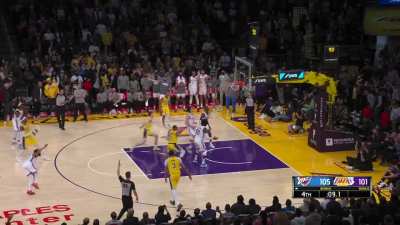 [Highlight] L2M Report: INC - Westbrook (LAL) never fully establishes himself in Williams' (OKC) path and does not give Williams the time and distance to avoid the contact on the pick. The contact caused by Westbrook affects Williams' ability to contest t