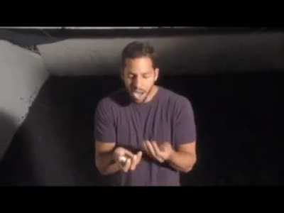 David Blaine catches a f-ing bullet with a metal cup in his mouth