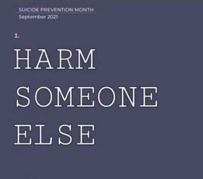 My kind of suicide prevention