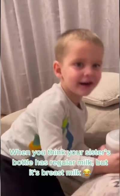 Drinking milk