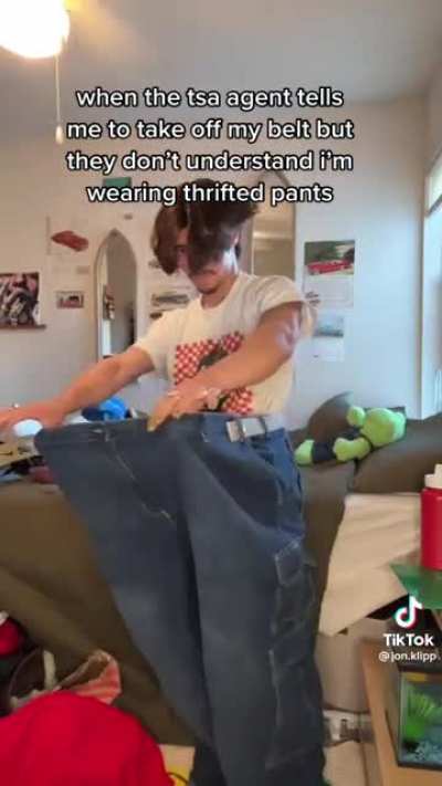 Thrifted pants.
