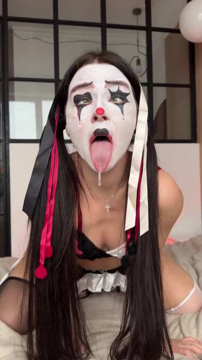 come honk this clown pussy till i ahegao nonstop