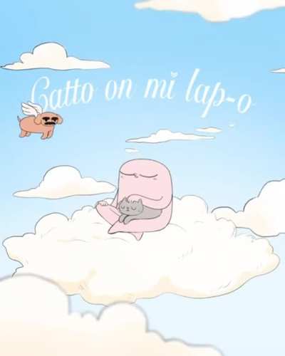 Catto on mi lap-o