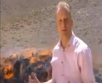 BBC reporter inhales too much