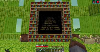 Revenge of the Sith but I put the entire movie on a Minecraft painting