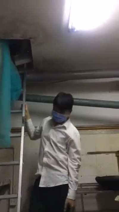 Karaoke hostess girls caught hiding from the police during a covid raid