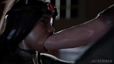 Cat woman sucking off her horse (jackerman)