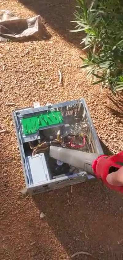 Scrapping PCs & avoiding the dust the easier way.