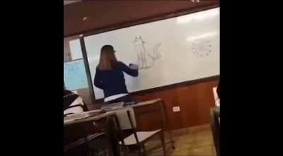 Kids being naughty in class!