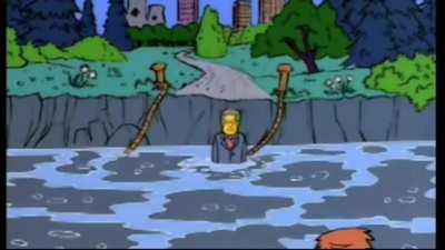 When you're walking through water in your power armor