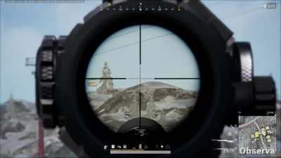 989 meters head shot