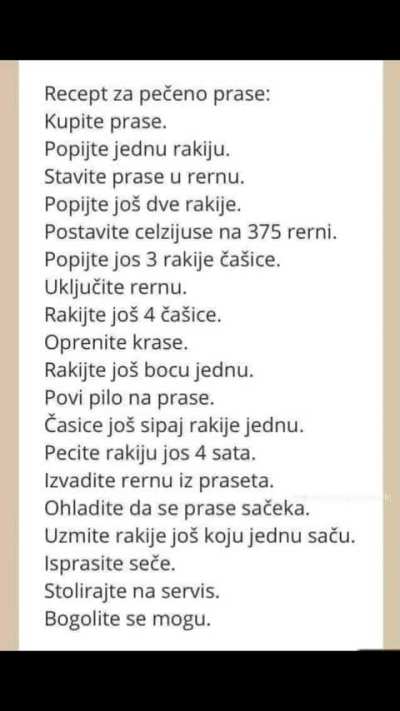 Kako ispeći prase
