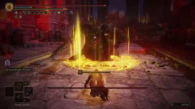 Destroying NG+7 Mohg with a chicken wing. I felt kinda bad cuz he is my favourite boss but sucks to suck
