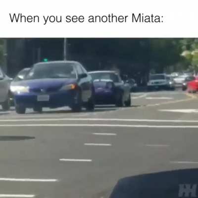 Miata waving!