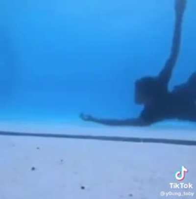 He forgot his floaties