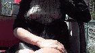 Breasts out by the train tracks!