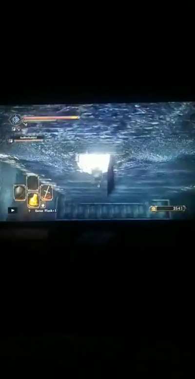 Sorry for it being a video of the tv instead of a video clip. But my friend sent me this from me missing the shortcut to the sentinel fight and watching me completely miss the door was too funny
