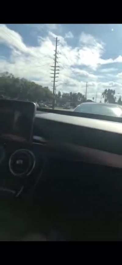 Driving with a VR headset on