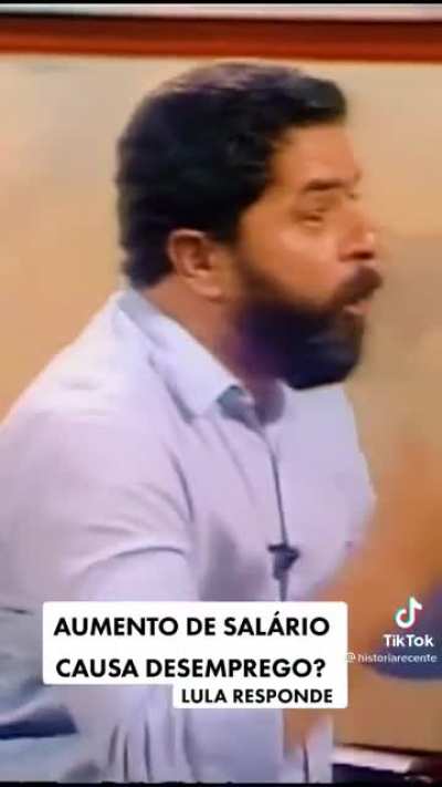 Lula sobre o aumento do salário mínimo em entrevista no Roda Viva