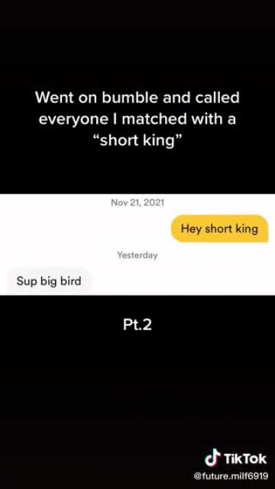 Calling matches short king