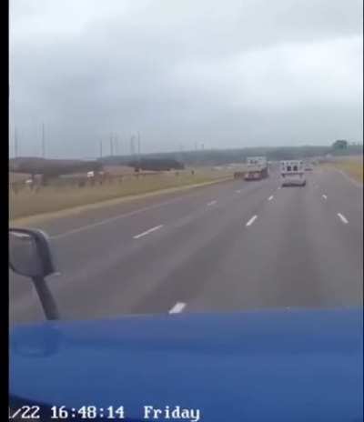 Oops. Forgot to secure his load!