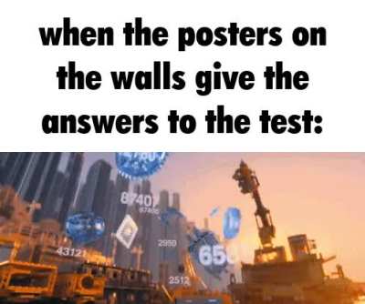 Based on true events, this happened today for my math test
