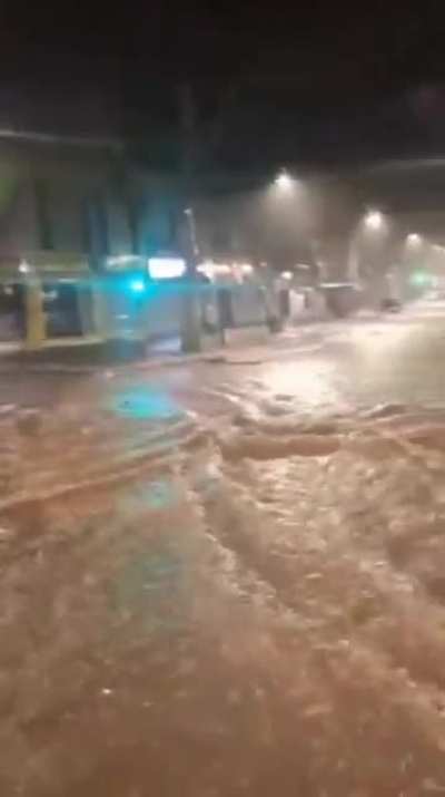 Mendoza Mendoza Argentina - 22 February 2026 - Floods followed extreme rainfall in parts of the area