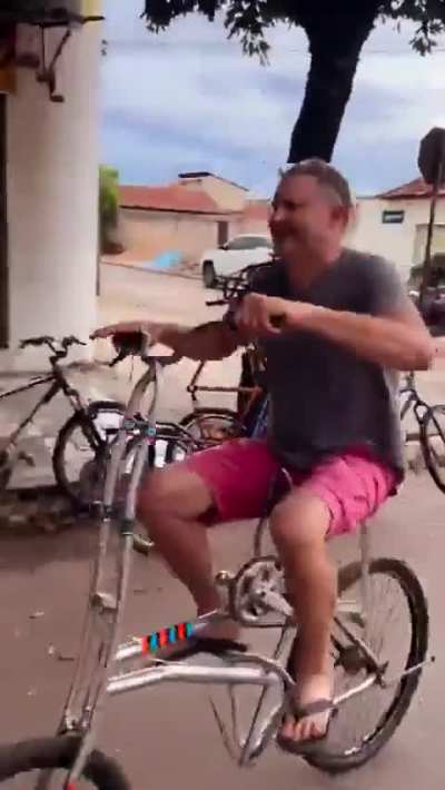 Have you ever ridden a bicycle with your butt?