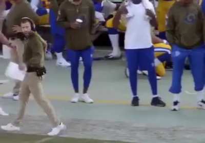 The LA Rams have an assistant coach whose job is to make sure Head Coach Sean McVay doesn't run into the officials