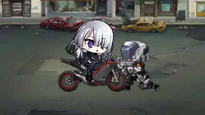 AK-15 showing her...improvised weaponry