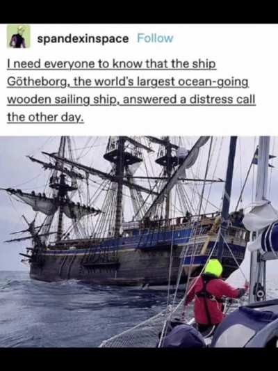 She’s not even a replica, she was launched in 1738 and still going strong