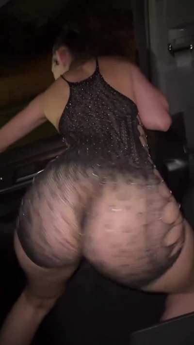 In the car
