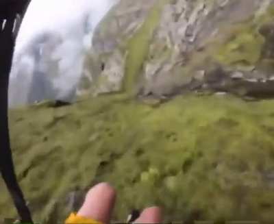 Dudes so lucky he didn’t go in the the rocks….bruh