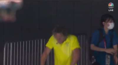 Coach of Australia's Ariarne Titmus after her Olympic gold medal win in the women's 400m free