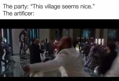 “Ah target practice” - The party’s chaotic artificer
