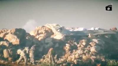 ISIS firefight with the YPG (enemy visible)