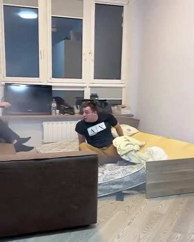 3 friends chilling in a house