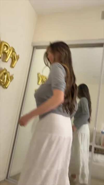 Busty birthday
