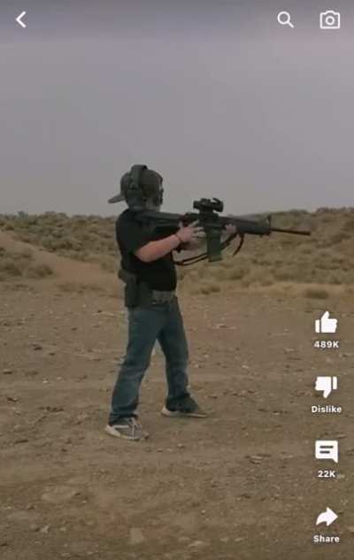 10 year old at a gun range