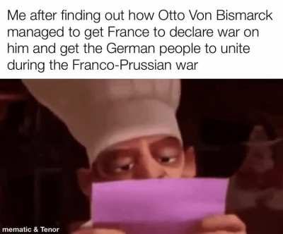 German unification was crazy man
